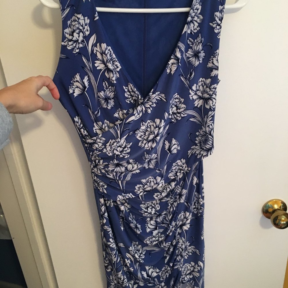 I.N.C. Floral Ruched Dress - Picture 4 of 7